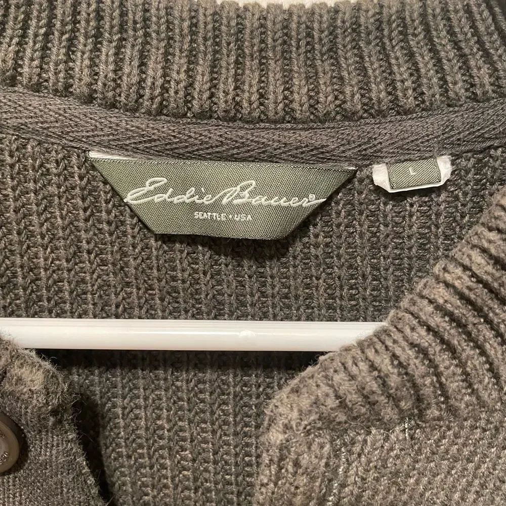 SALE!! Eddie Bauer ribbed cotton pullover sweater size large men's